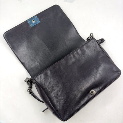Chanel Boy Large Chezblanc Chain Shoulder Bag Leather Black — view 5