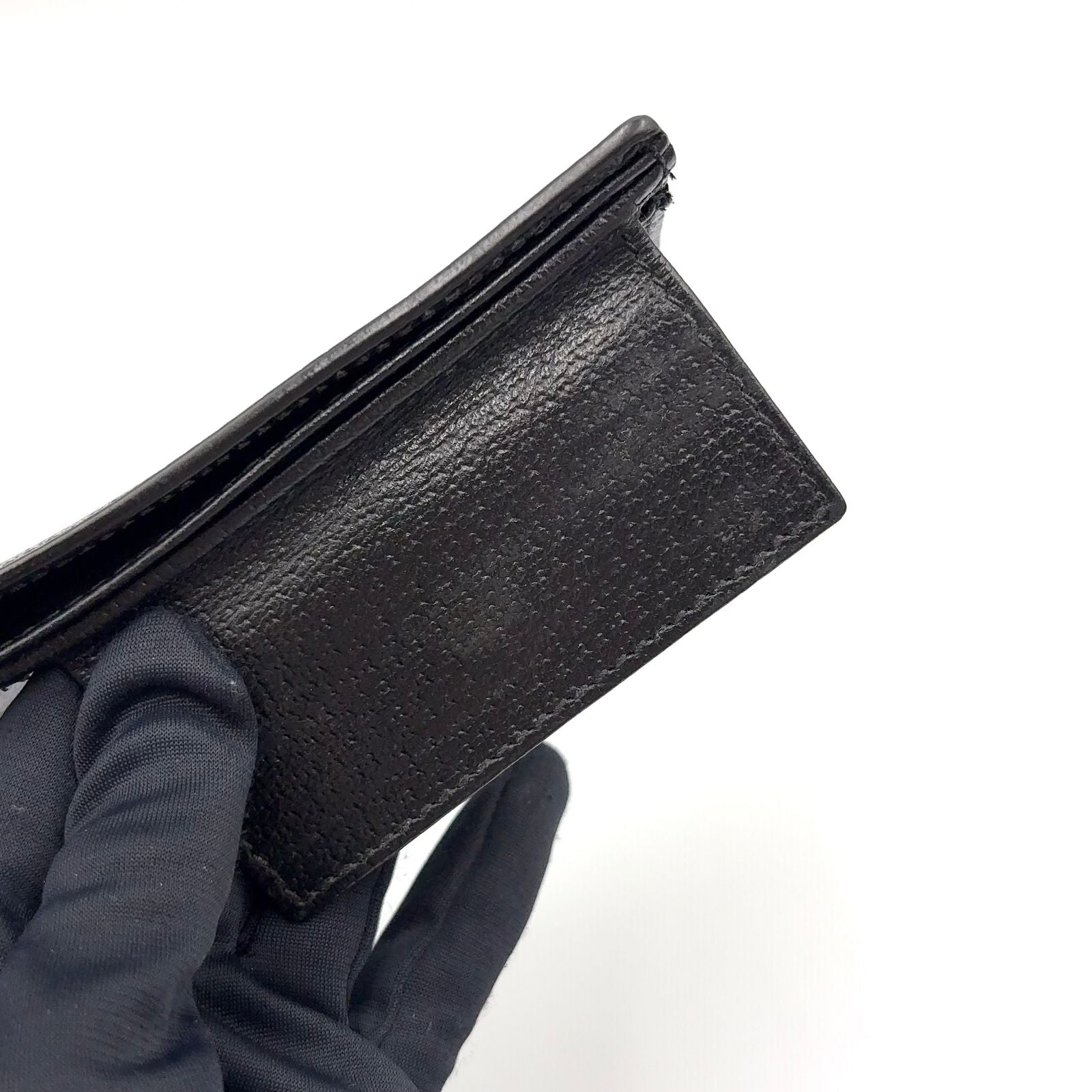 Gucci GG Marmont Leather Black Bi Foldwallet Wallet — view 8