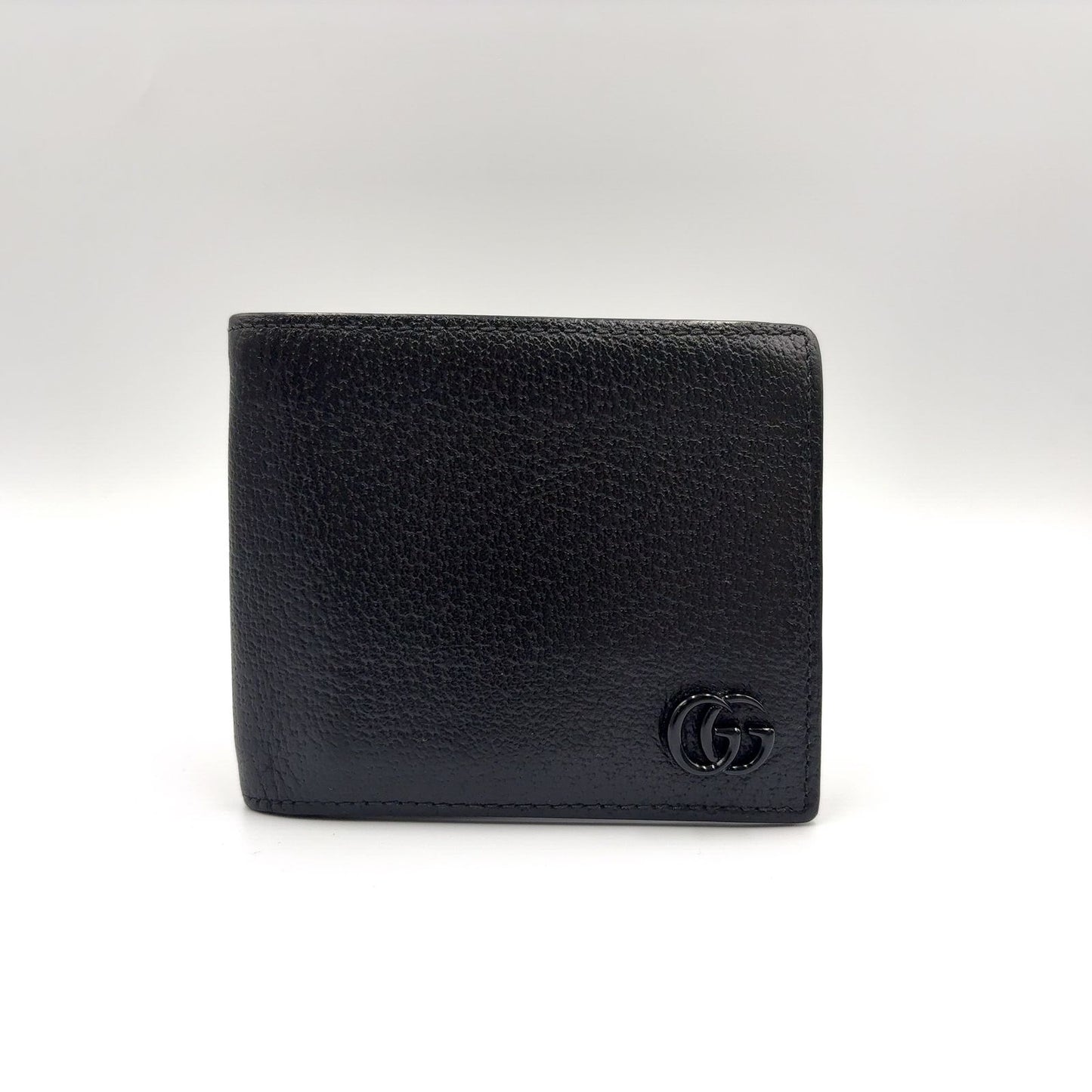 Gucci GG Marmont Leather Black Bi Foldwallet Wallet