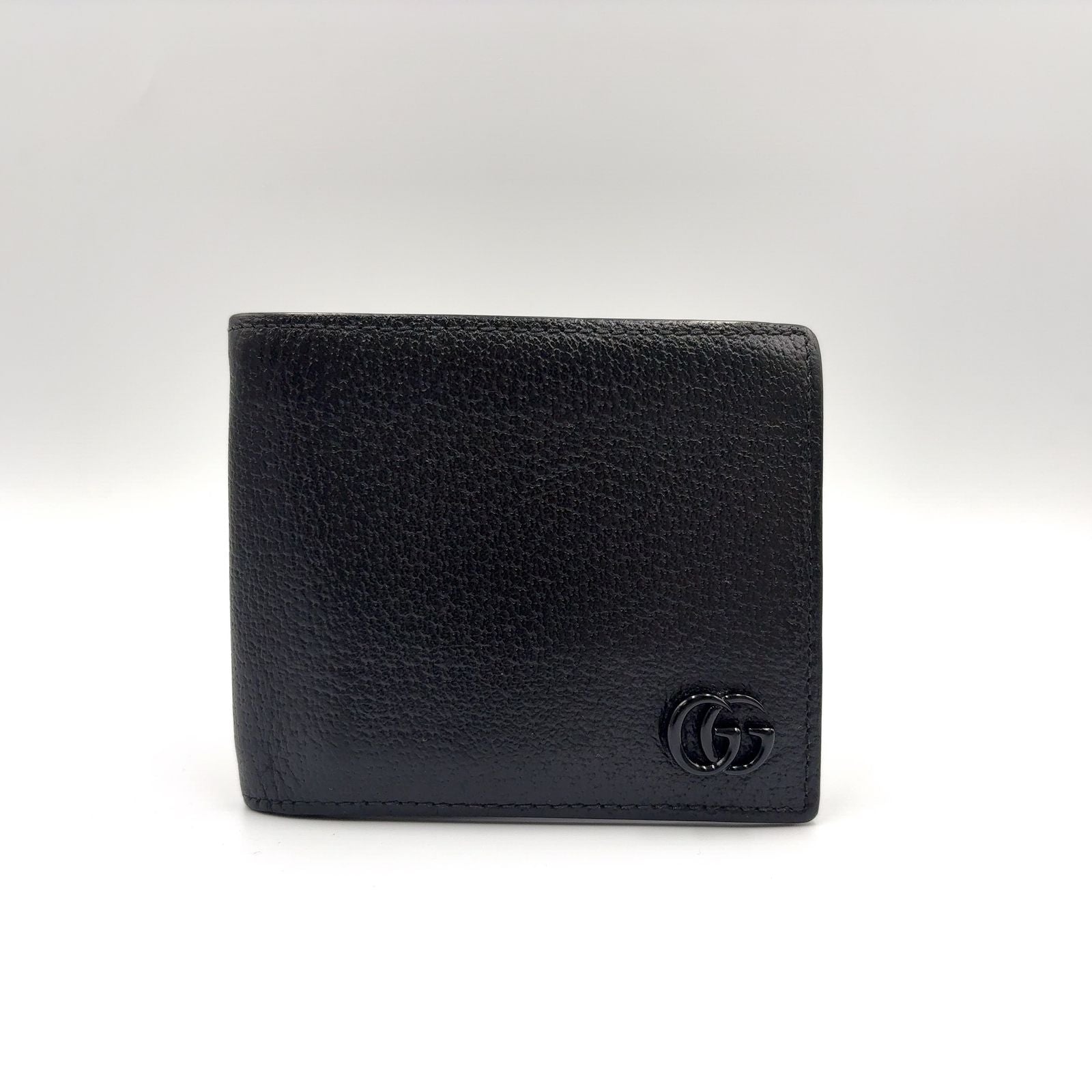 Gucci GG Marmont Leather Black Bi Foldwallet Wallet