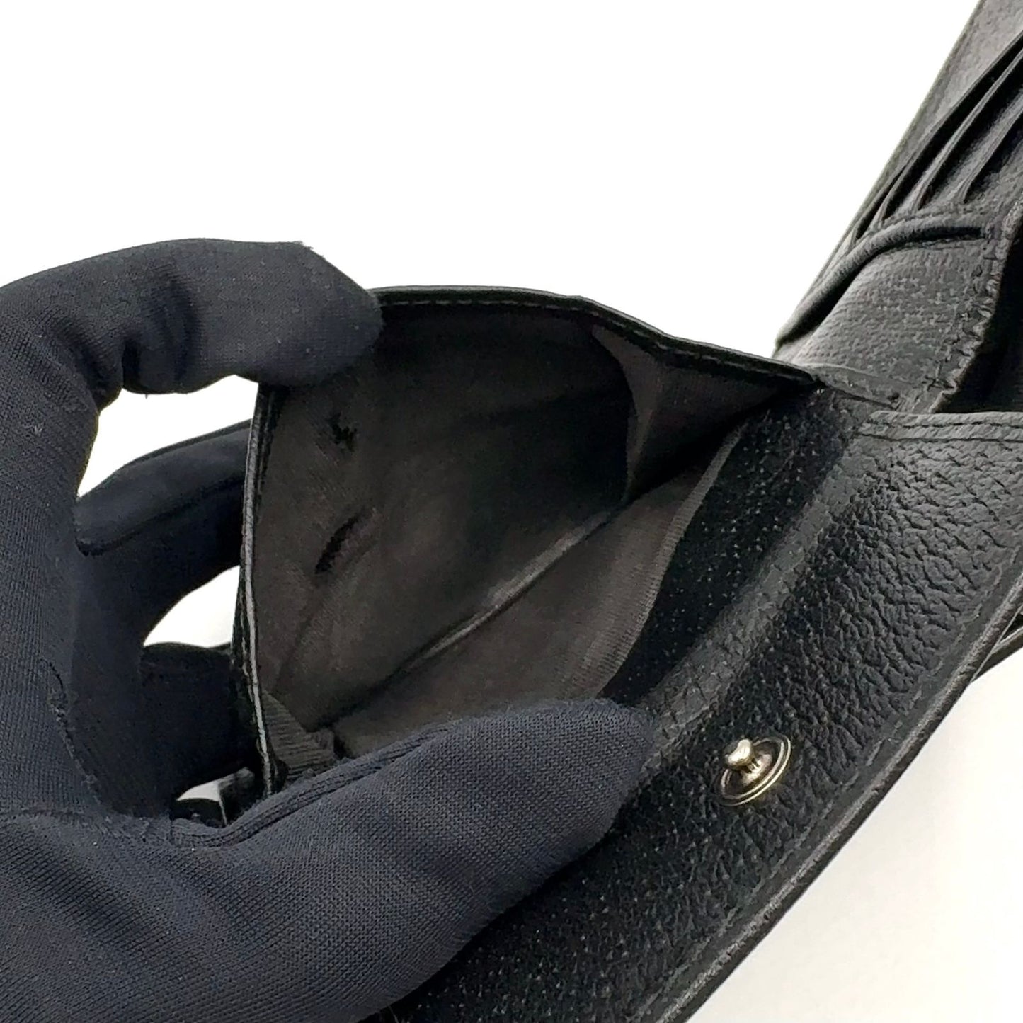 Gucci GG Marmont Leather Black Bi Foldwallet Wallet — view 7