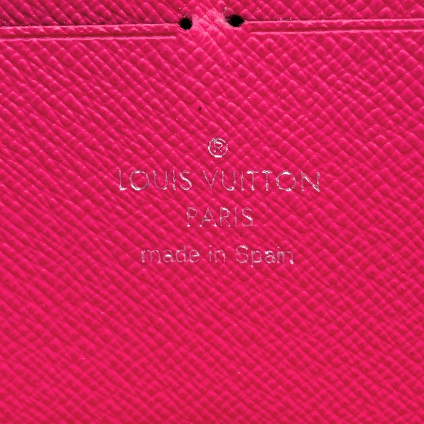 Louis Vuitton Portefeuille Clemence Leather Pink Black Wallet Silver — view 4