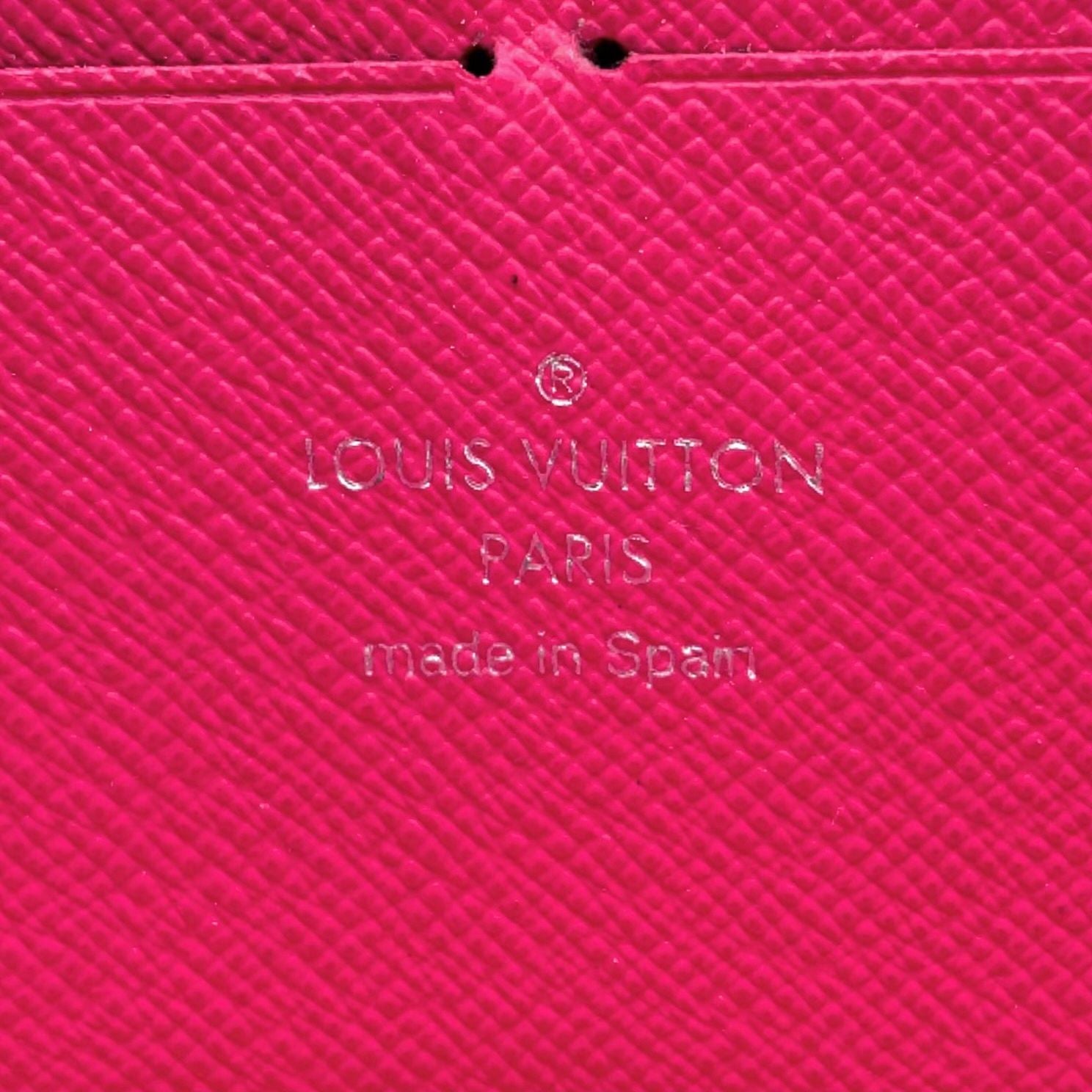 Louis Vuitton Portefeuille Clemence Leather Pink Black Wallet Silver — view 4