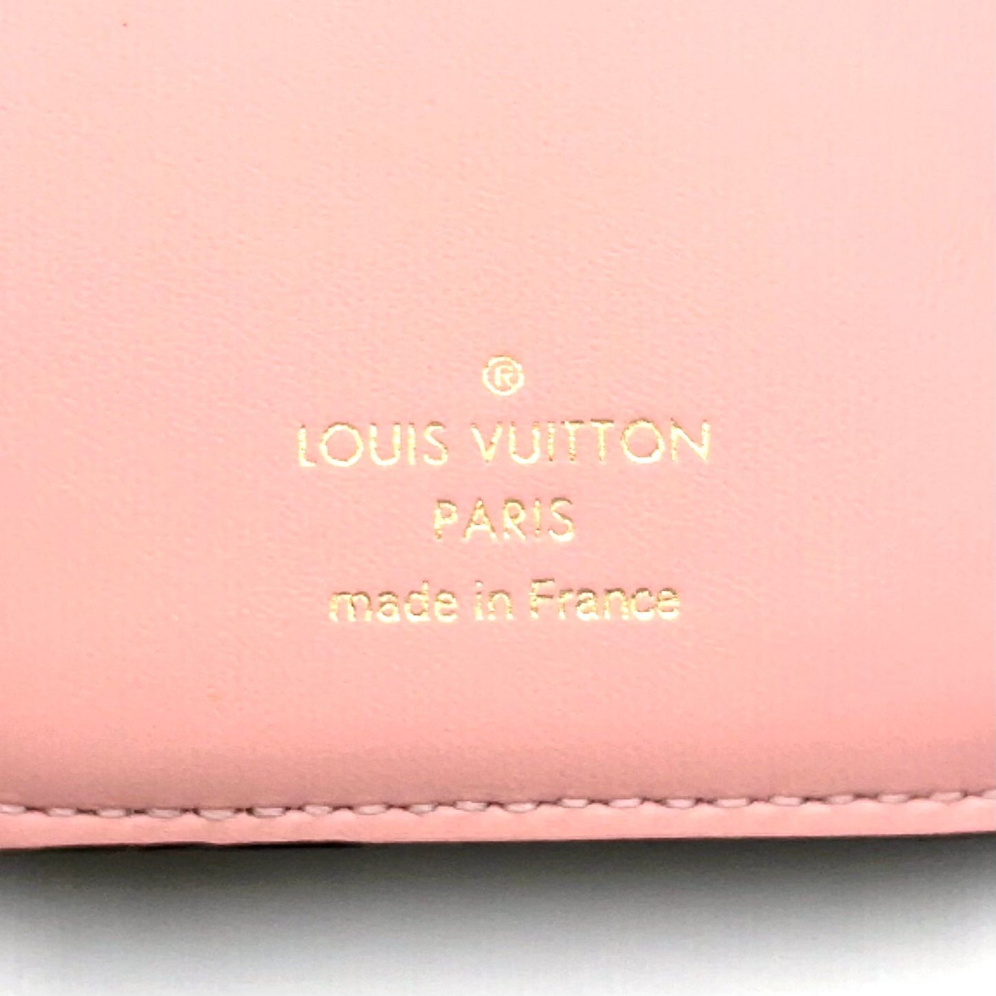 Louis Vuitton Portefeuille Correspondence Leather Brown Lightpink Tri Foldwallet — view 4