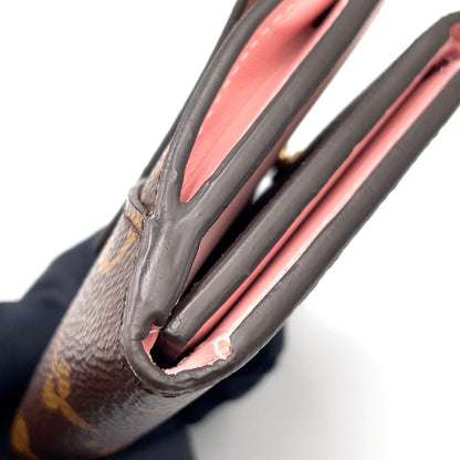 Louis Vuitton Portefeuille Correspondence Leather Brown Lightpink Tri Foldwallet — view 6