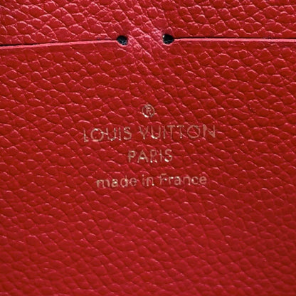 Louis Vuitton Zippy Wallet Monogram Empreinte Leather Red Round Gold — view 4