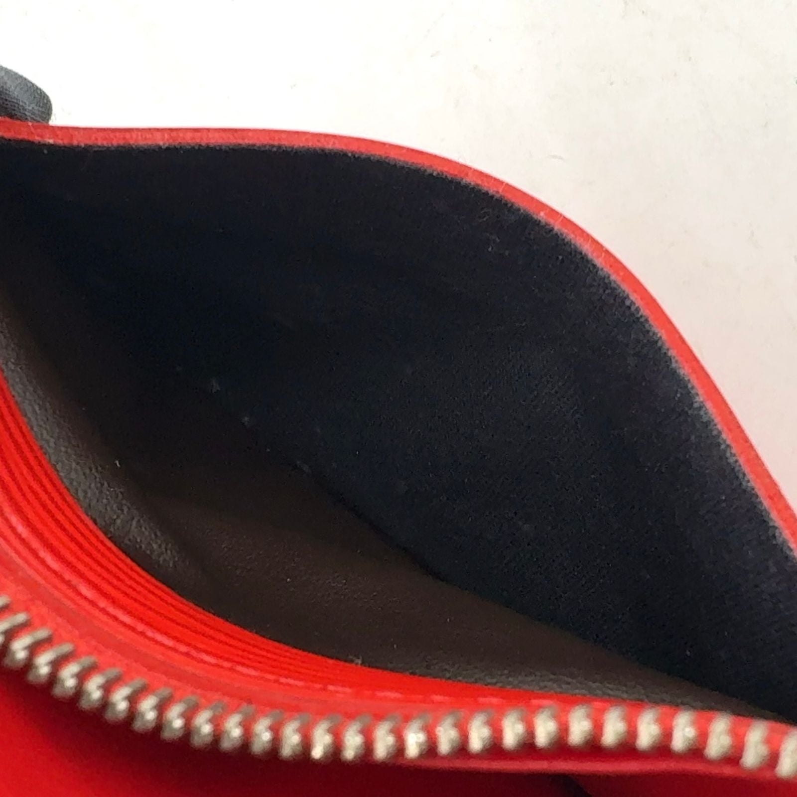 Louis Vuitton Portefeuille Emily Leather Red Wallet Silver — view 7