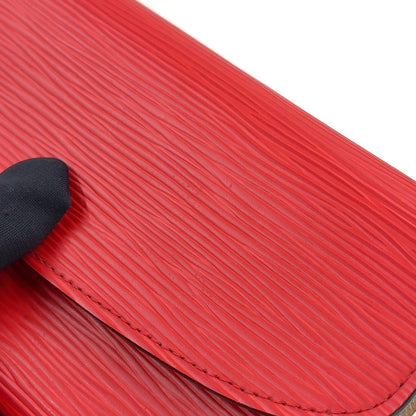 Louis Vuitton Portefeuille Emily Leather Red Wallet Silver — view 9