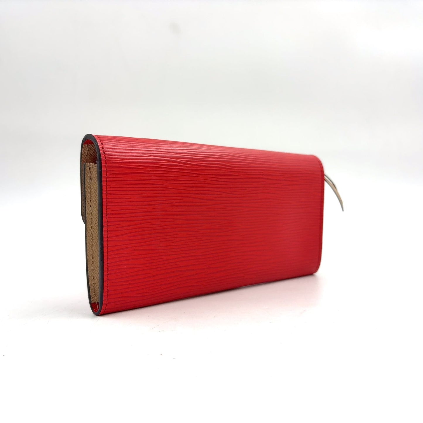Louis Vuitton Portefeuille Emily Leather Red Wallet Silver — view 2