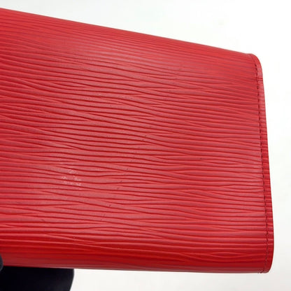 Louis Vuitton Portefeuille Emily Leather Red Wallet Silver — view 8
