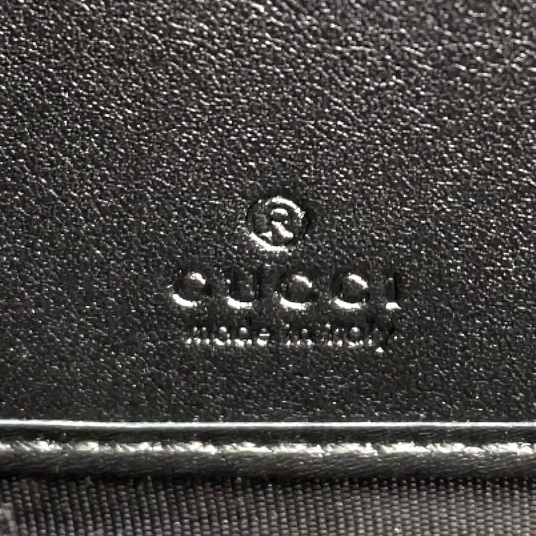 Gucci la Logo Leather Green Black Wallet Silver — view 4