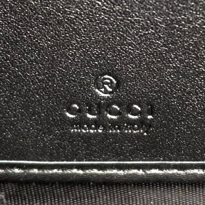 Gucci la Logo Leather Green Black Wallet Silver — view 4