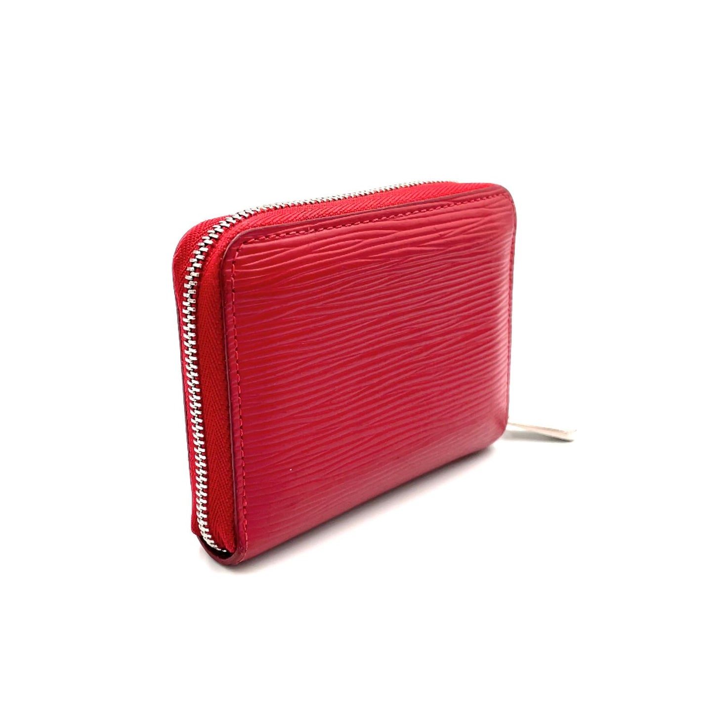 Louis Vuitton Zippycoin Purse Epi Fuchsia Leather Red Coin Case Silver — view 2