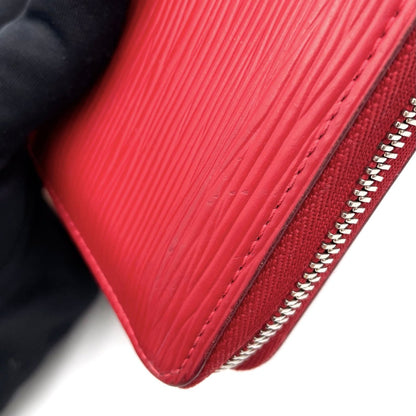 Louis Vuitton Zippycoin Purse Epi Fuchsia Leather Red Coin Case Silver — view 6