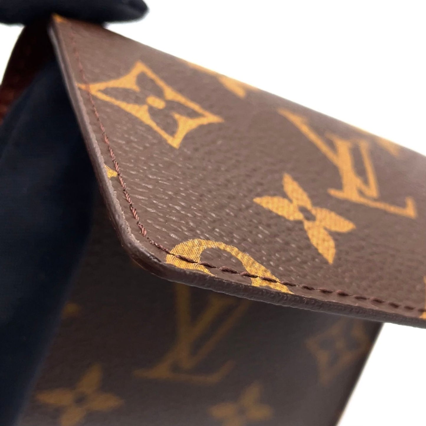 Louis Vuitton Envelope Carte de Visite Monogram Leather Brown Card Case — view 6