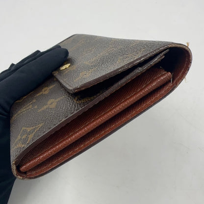 Louis Vuitton Porto International Monogram Leather Brown Tri Foldlong Wallet — view 6