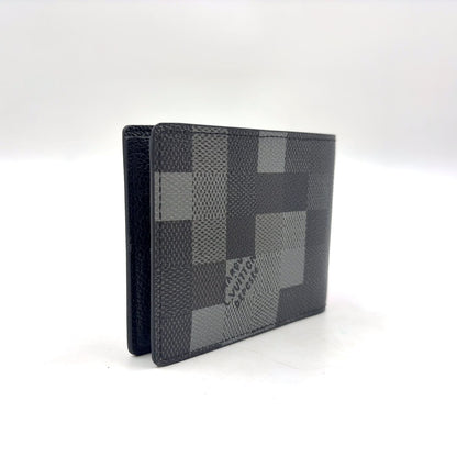 Louis Vuitton Portefeuille Calf Correspondence Leather Black Bi Foldwallet — view 2