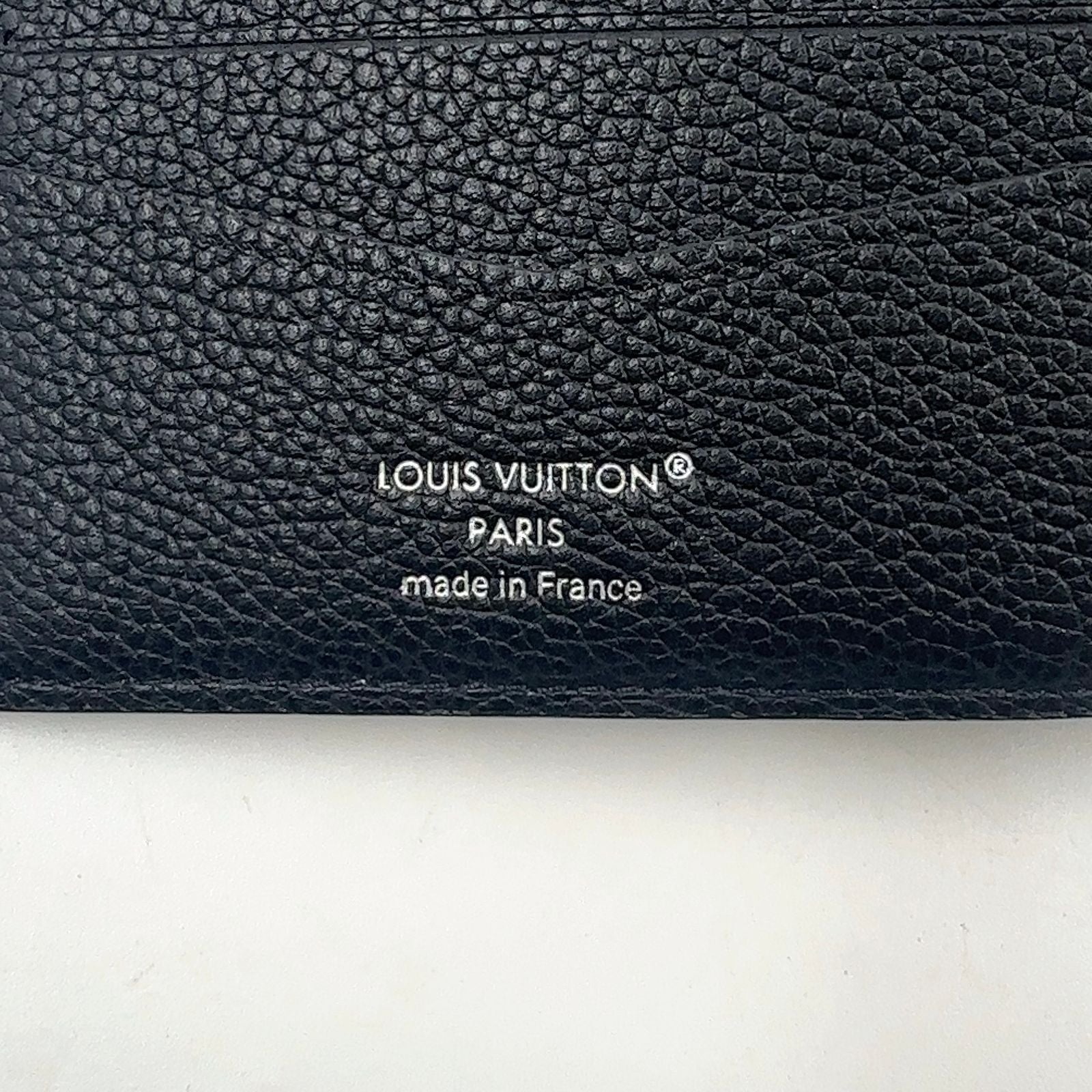 Louis Vuitton Portefeuille Calf Correspondence Leather Black Bi Foldwallet — view 4
