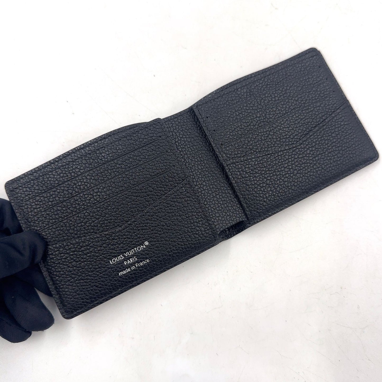 Louis Vuitton Portefeuille Calf Correspondence Leather Black Bi Foldwallet — view 3
