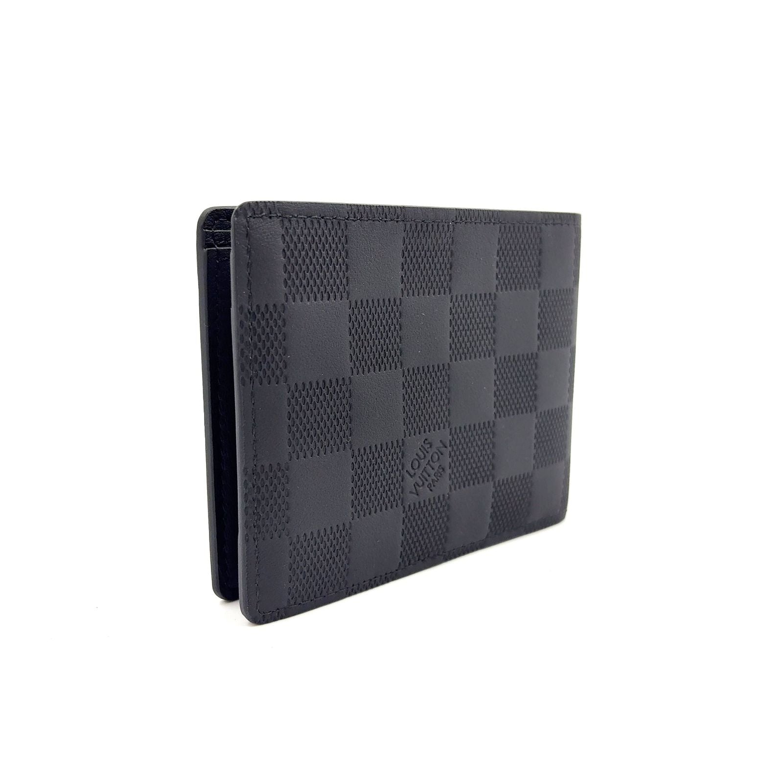 Louis Vuitton Portefeuille NM Damier Infini Correspondence Leather Black — view 2