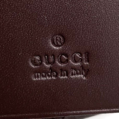 Gucci Sherry Line Leather Green Brown Red Key Case Silver Key Holder — view 4