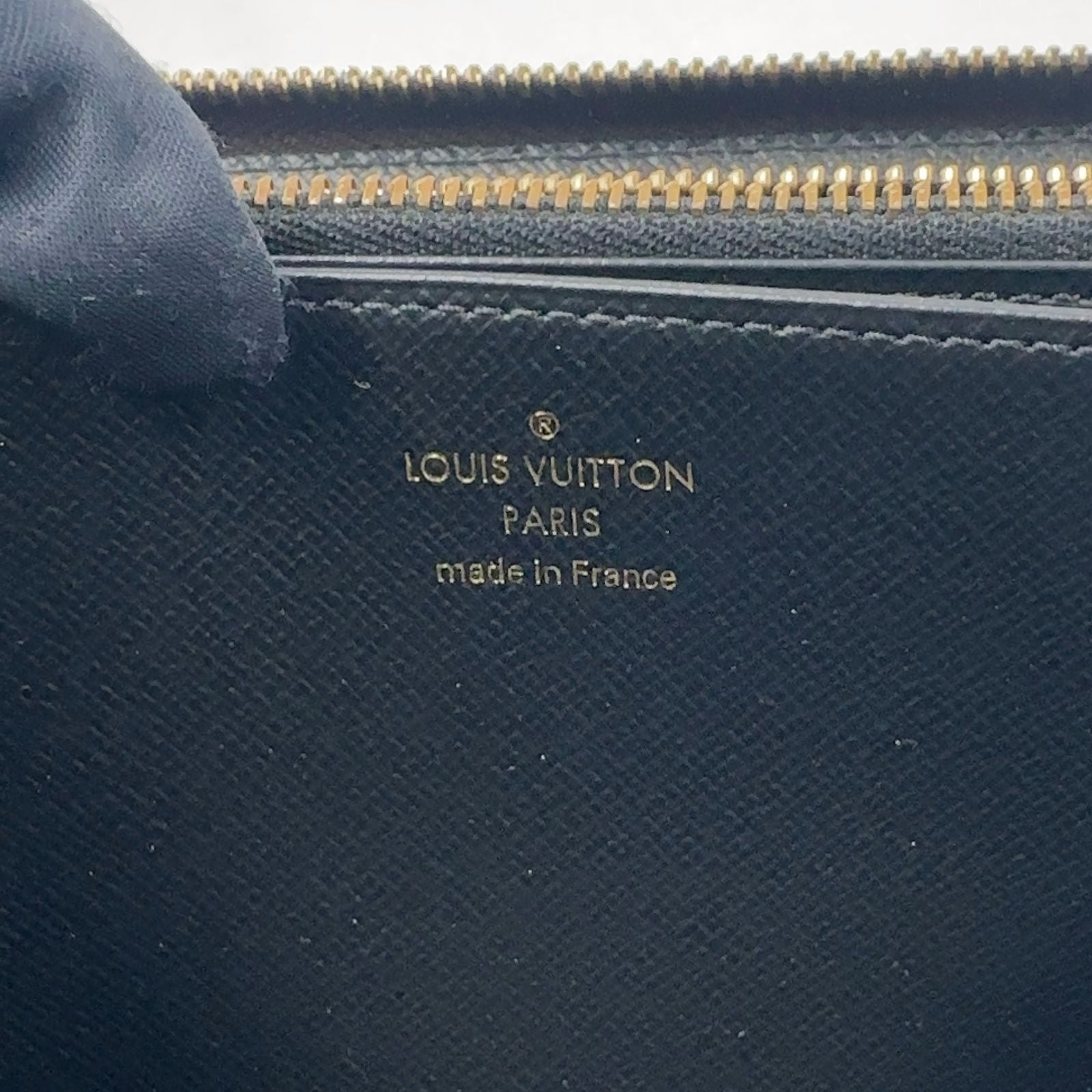 Louis Vuitton Zippy Wallet Monogram Giant Correspondence Leather Brown Round — view 4