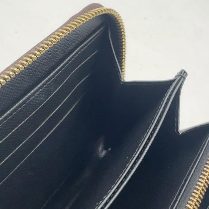 Louis Vuitton Zippy Wallet Monogram Giant Correspondence Leather Brown Round — view 7