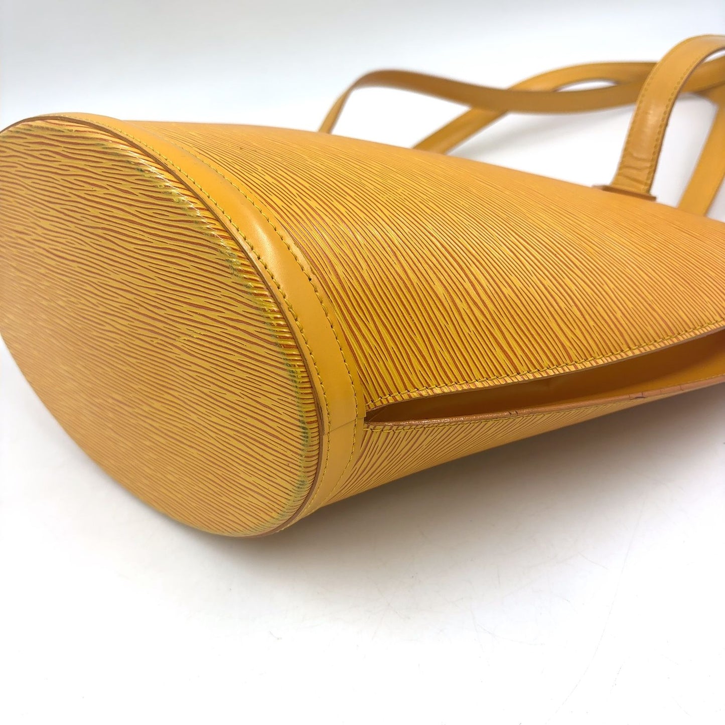 Louis Vuitton Saint Jacques Shopping Epi Tassili Yellow Leather Shoulder — view 6