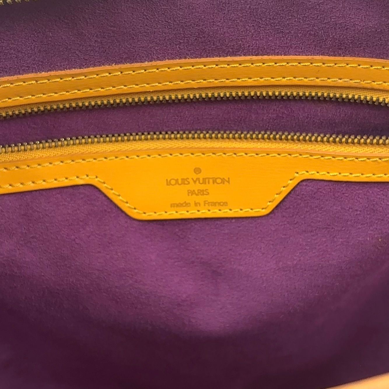 Louis Vuitton Saint Jacques Shopping Epi Tassili Yellow Leather Shoulder — view 4