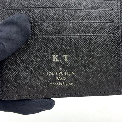 Louis Vuitton Portefeuille Multiple Damier Graphite Initialstamp Can Be Leather — view 4