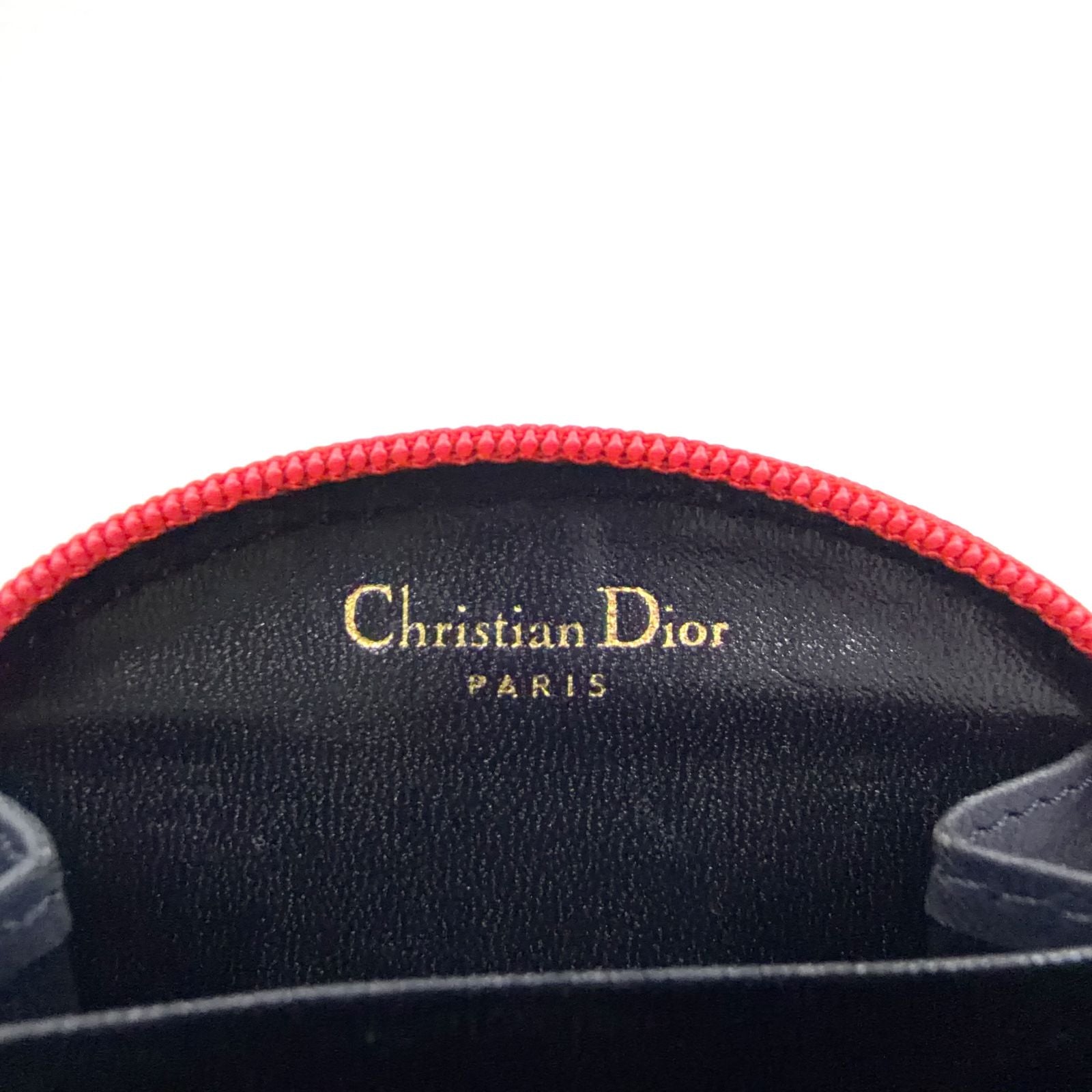Dior Coin Purse Leather Bordeaux Wallet Gold — view 4