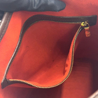 Louis Vuitton Marais Damier Ebene Leather Brown Tote Gold — view 7