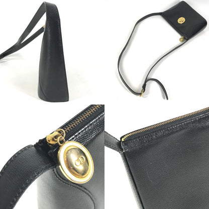 Dior Shoulder Bag CD Logo Leather Black — view 7