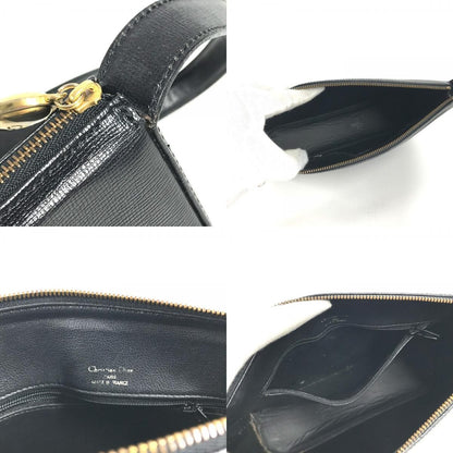 Dior Shoulder Bag CD Logo Leather Black — view 8