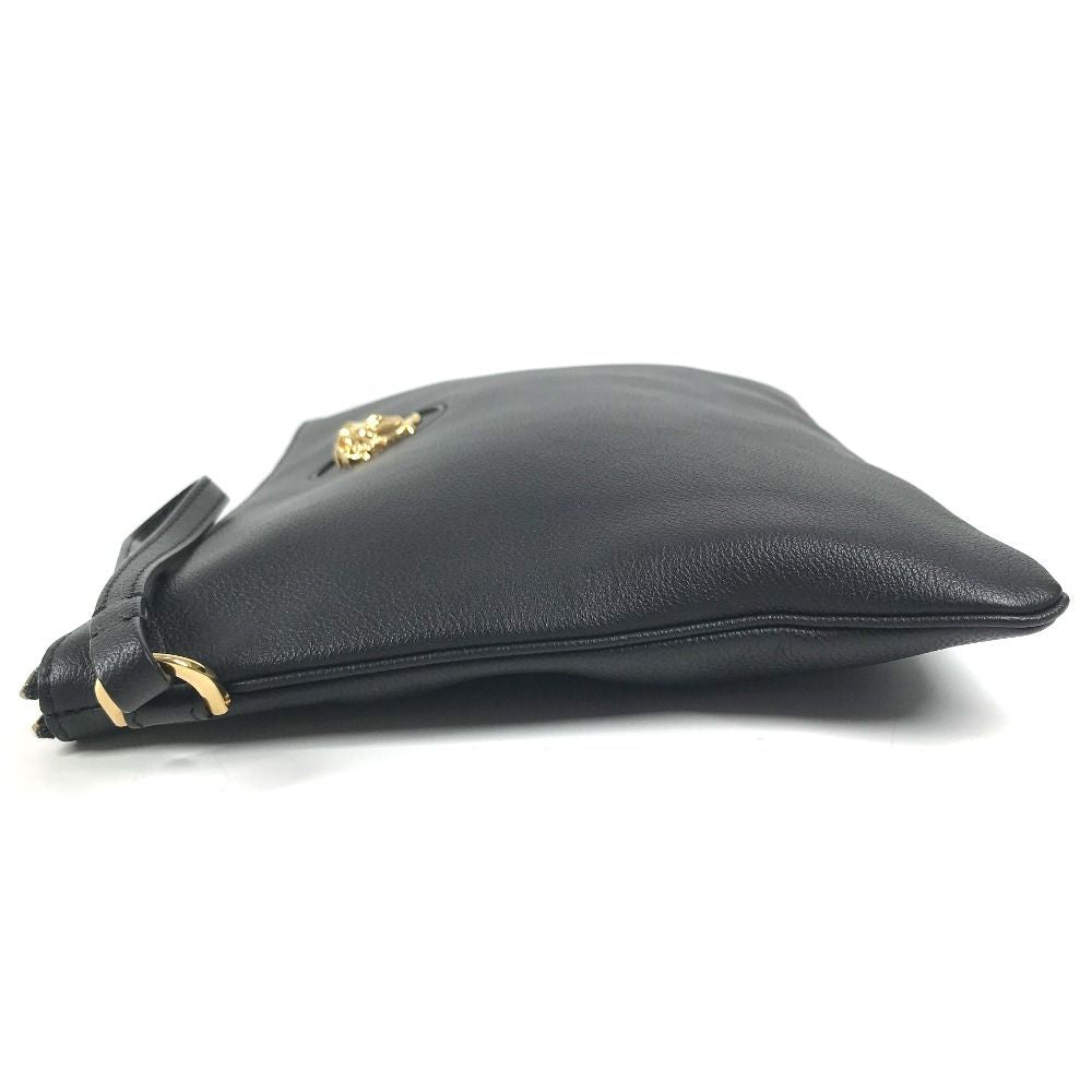 Versace Clutch Medusa Logo Leather Black — view 3