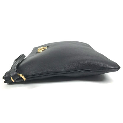 Versace Clutch Medusa Logo Leather Black — view 3