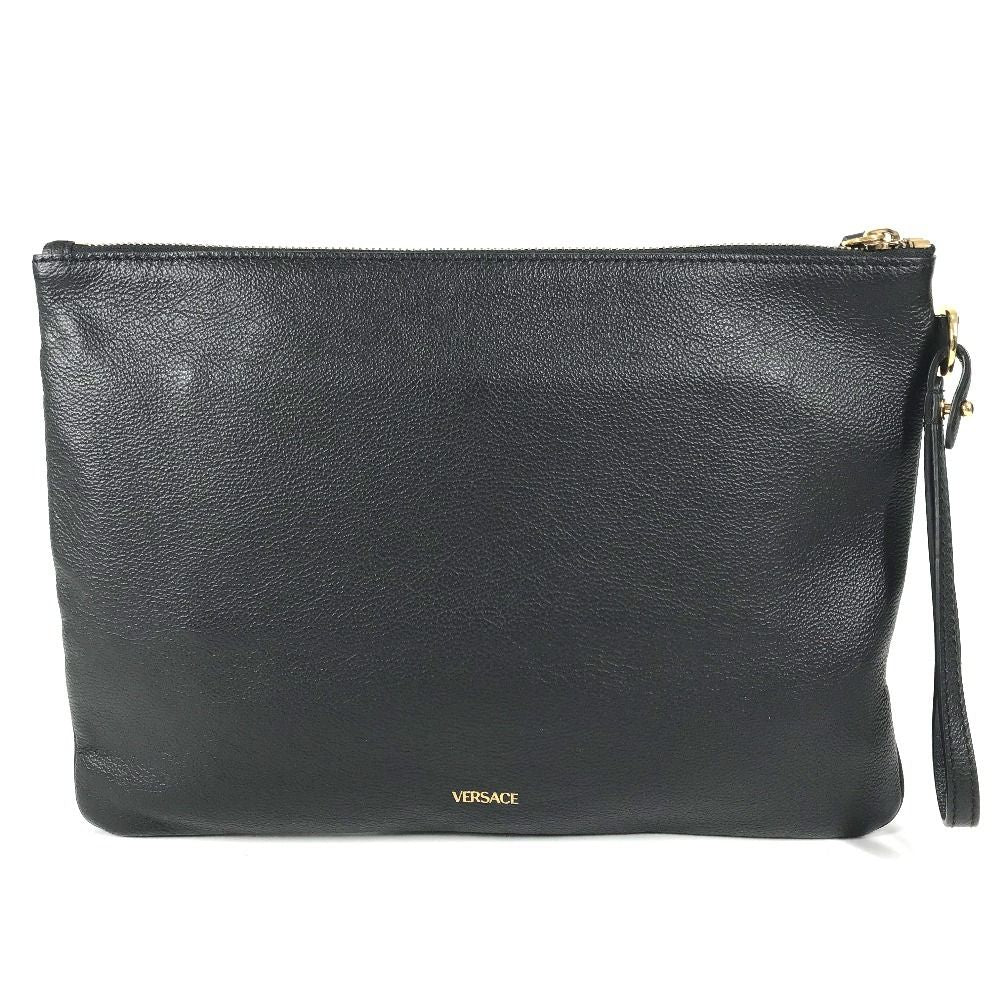 Versace Clutch Medusa Logo Leather Black — view 2