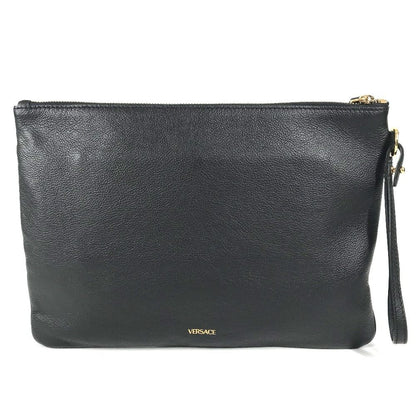 Versace Clutch Medusa Logo Leather Black — view 2