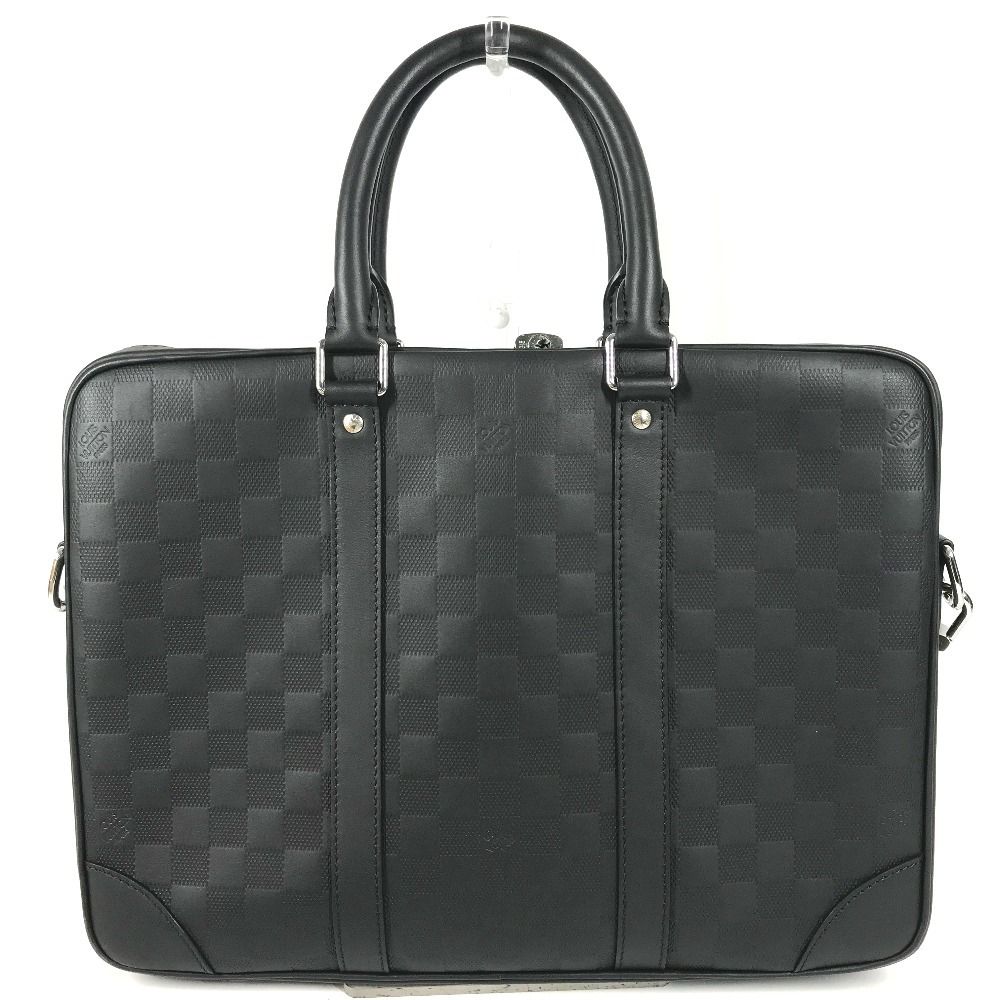 Louis Vuitton Business Bag Porto Documan Voyage Pdv Damier Infini Leather Black — view 2
