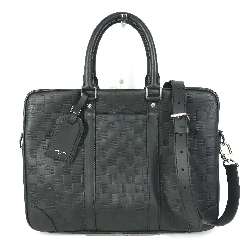 Louis Vuitton Business Bag Porto Documan Voyage Pdv Damier Infini Leather Black