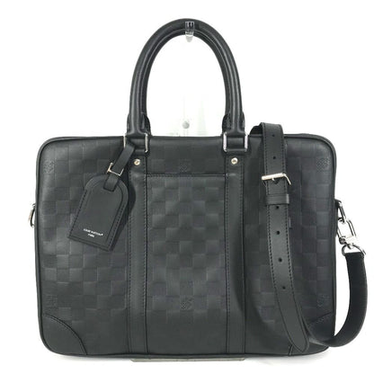 Louis Vuitton Business Bag Porto Documan Voyage Pdv Damier Infini Leather Black