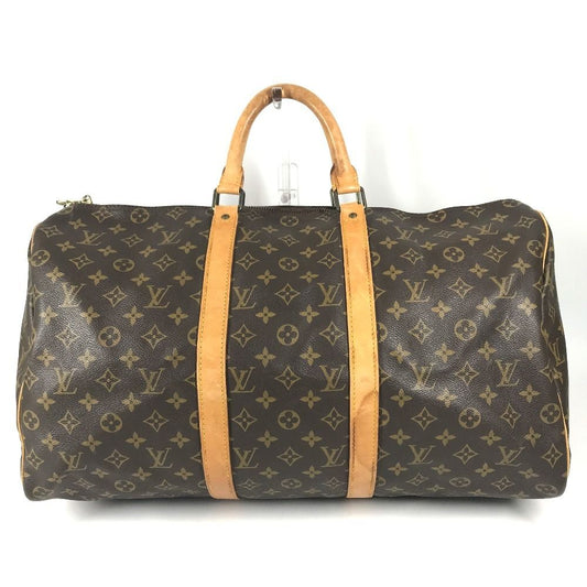 Louis Vuitton Boston Bag Keepall 50 Monogram Canvas Brown