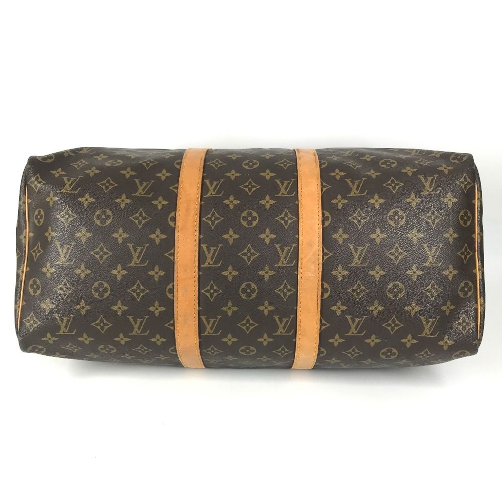 Louis Vuitton Boston Bag Keepall 50 Monogram Canvas Brown — view 5