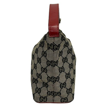 Gucci GG Pattern Khaki Dark Navy Red Mini Bag Leather — view 2
