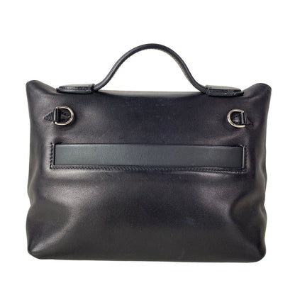 Hermes Handbag Sac 24 Van Cattle Mini 21 Black Silver — view 3