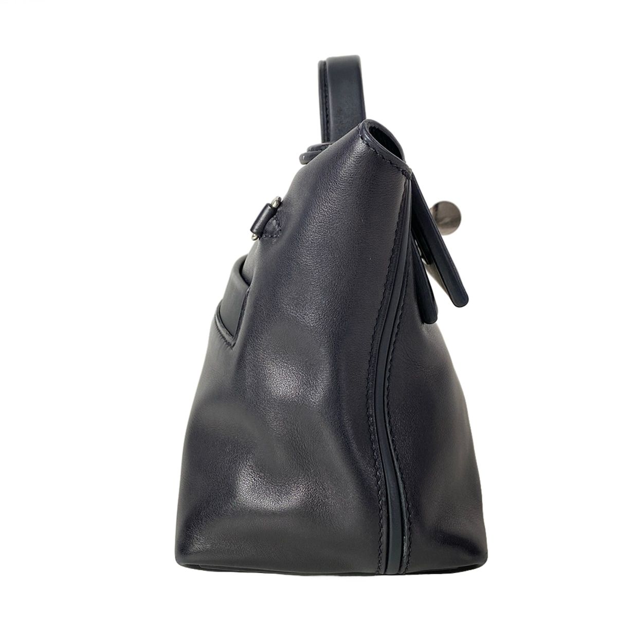 Hermes Handbag Sac 24 Van Cattle Mini 21 Black Silver — view 2