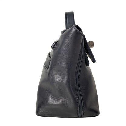 Hermes Handbag Sac 24 Van Cattle Mini 21 Black Silver — view 2