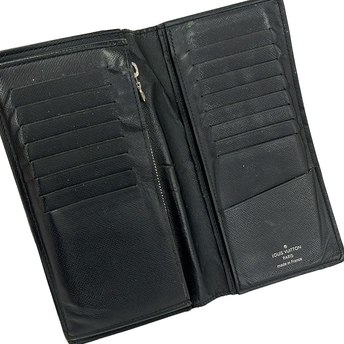 Louis Vuitton Wallet Taiga Portefeuille Brazza Ardoise Leather — view 3