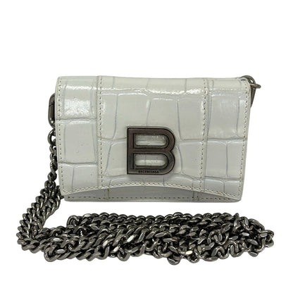Balenciaga Wallet White Chain Shoulder