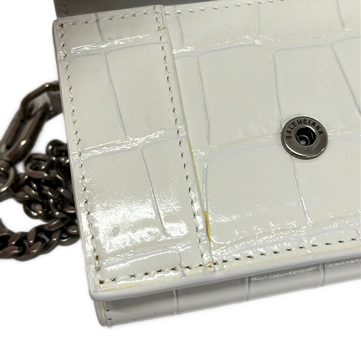 Balenciaga Wallet White Chain Shoulder — view 6